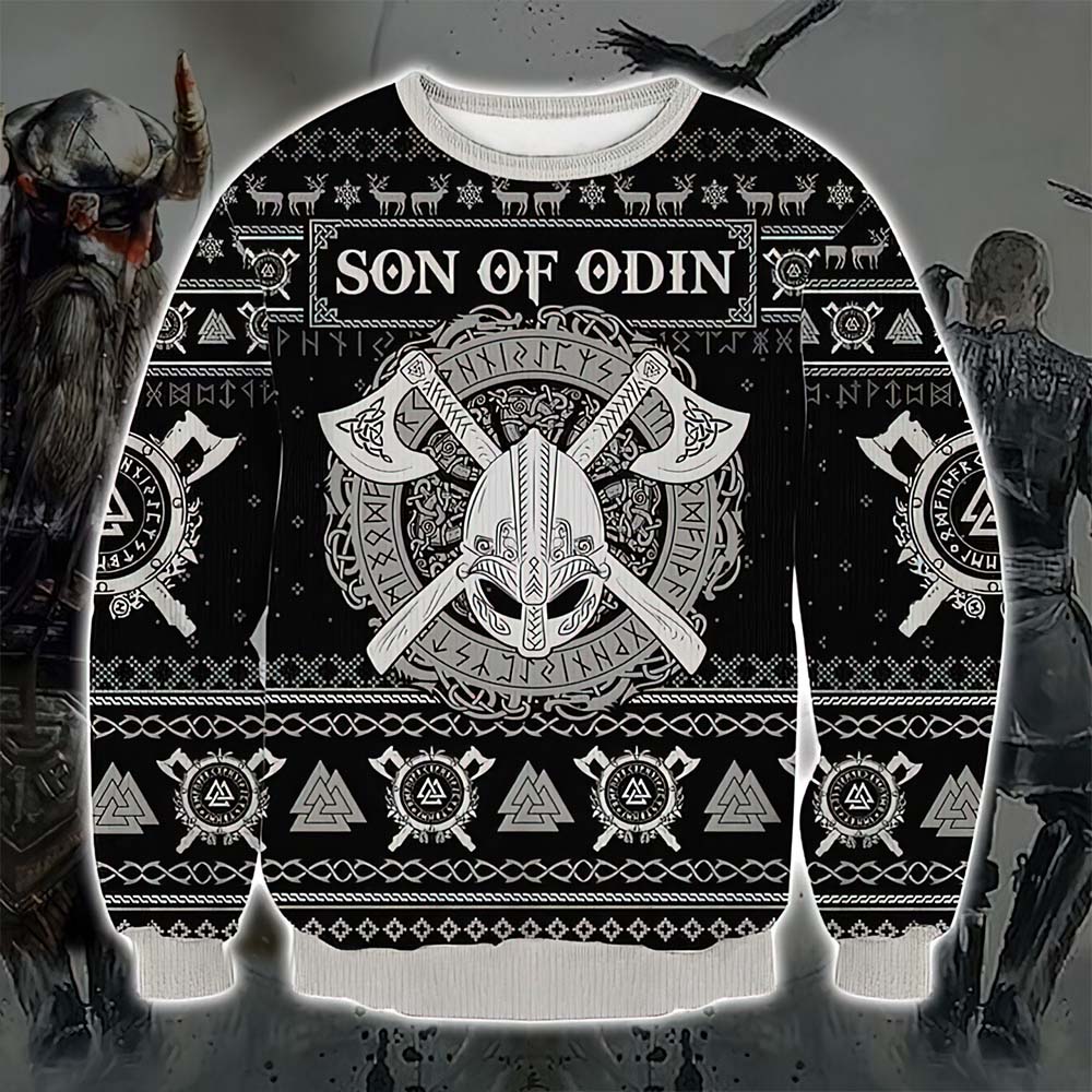 Viking Son Of Odin Christmas Sweater Viking Son Of Odin Christmas Sweater