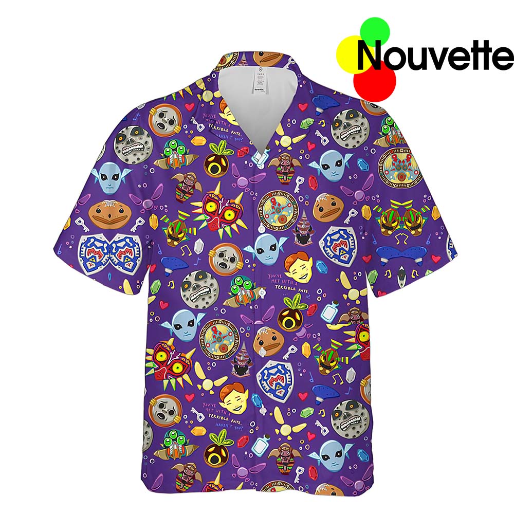 A Zelda Purple Hawaiian Shirt