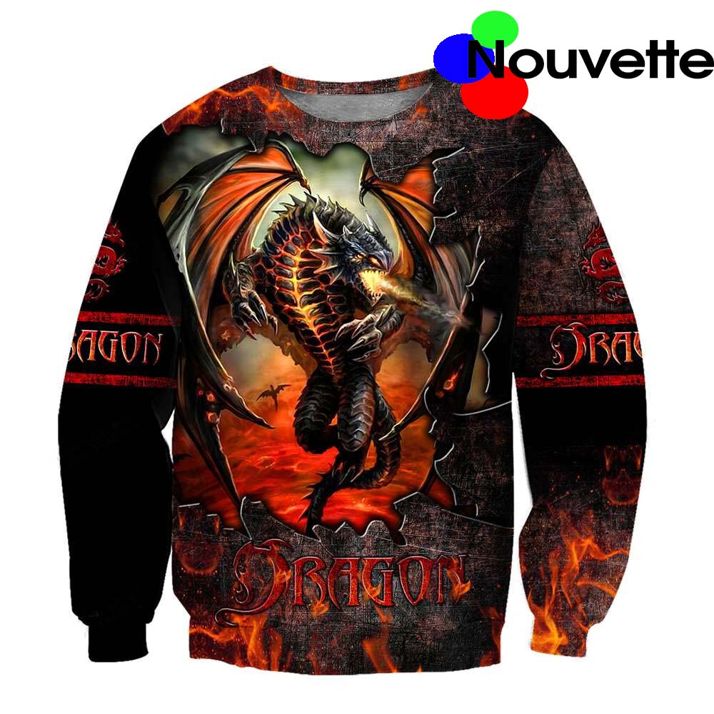 Dragon Fire 3D All Over Printed Sweater Dragon Fire 3D All Over Printed Sweater