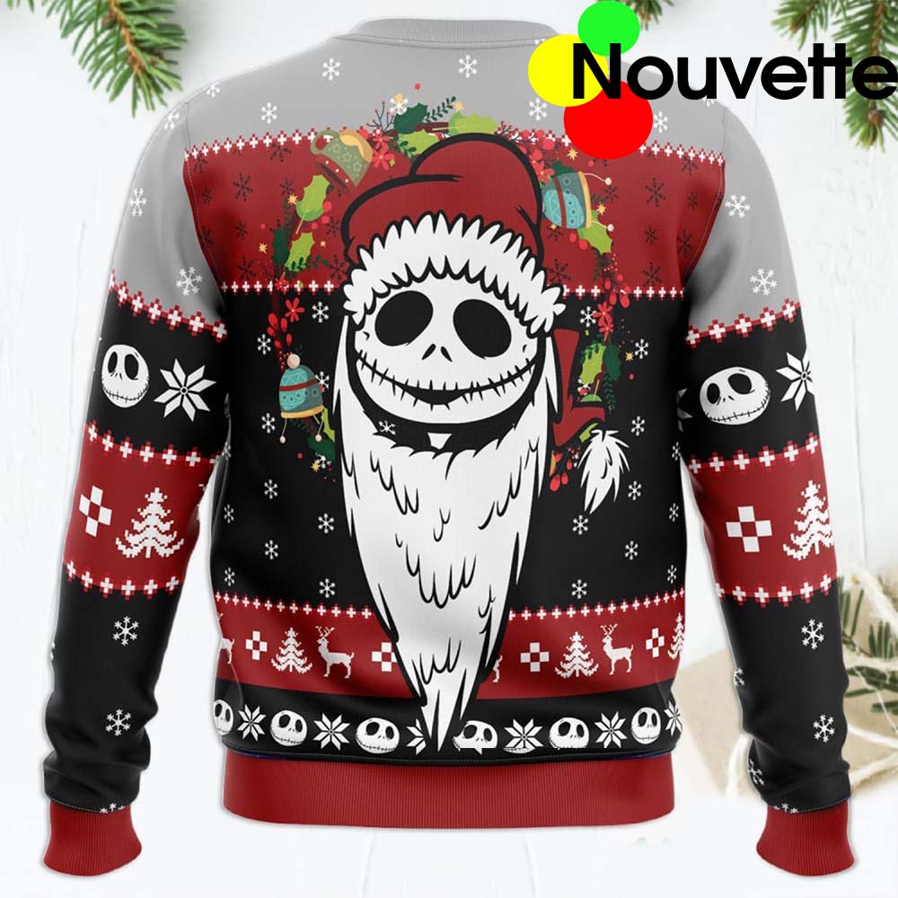 Jack Skellington Merry Nightmare Christmas Sweater Jack Skellington Merry Nightmare Christmas Sweater