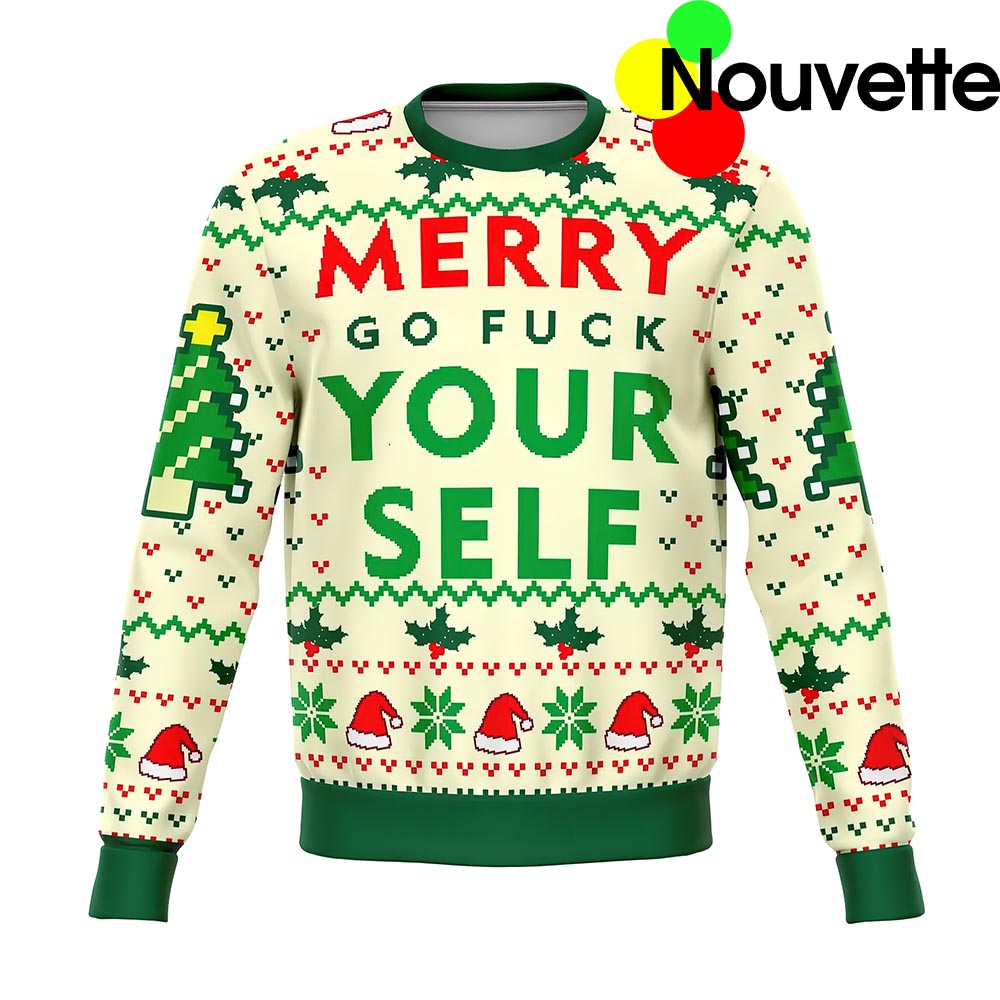 Merry Go F*Ck Your Self Christmas Sweater Merry Go F*Ck Your Self Christmas Sweater