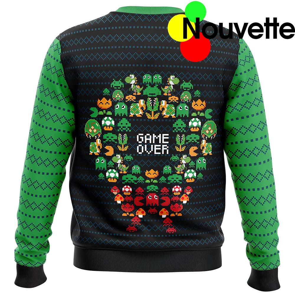 Game Over Ugly Christmas Sweater Game Over Ugly Christmas Sweater
