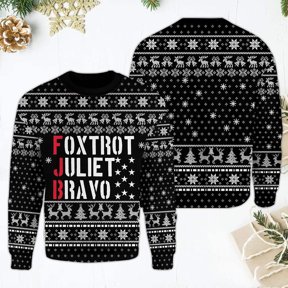 Foxtrot Juliet Bravo Christmas Sweater Foxtrot Juliet Bravo Christmas Sweater