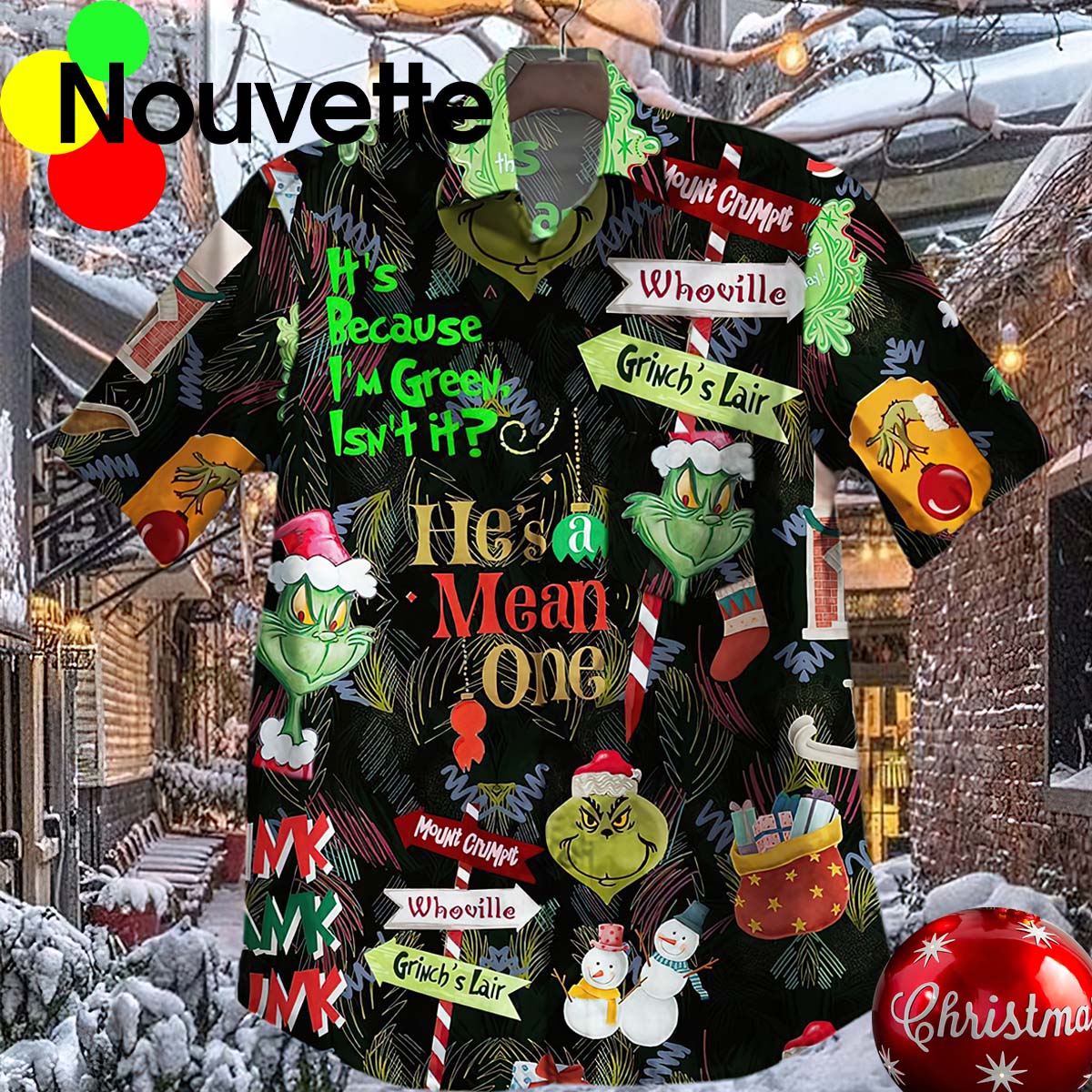 The Grinch Christmas Hawaiian Shirt The Grinch Christmas Hawaiian Shirt