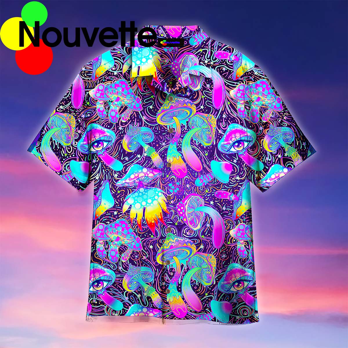 Magic Mushroom Trippy Hippie Aloha Hawaiian Shirt Magic Mushroom Trippy Hippie Aloha Hawaiian Shirt