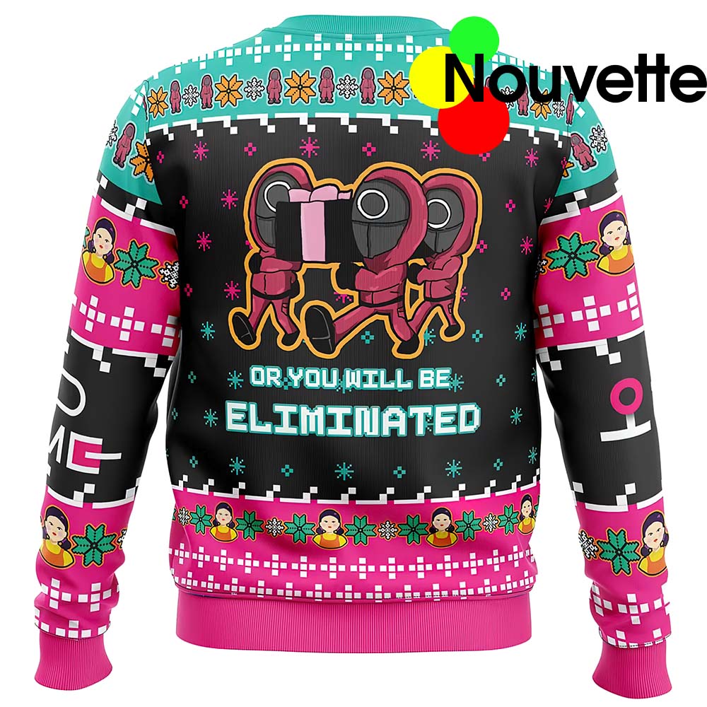 Squid Game Choose One This Christmas Sweater Squid Game Choose One This Christmas Sweater