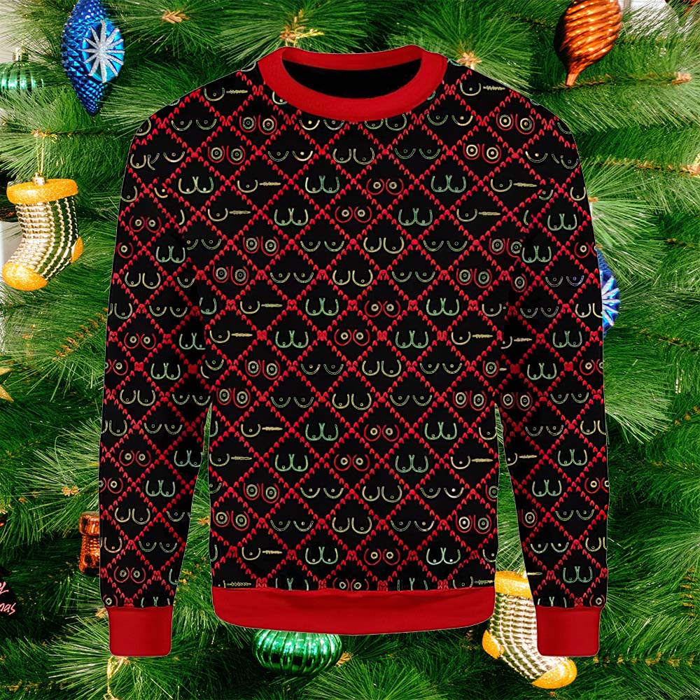 Merry Xmas Boobs Christmas Sweater Merry Xmas Boobs Christmas Sweater