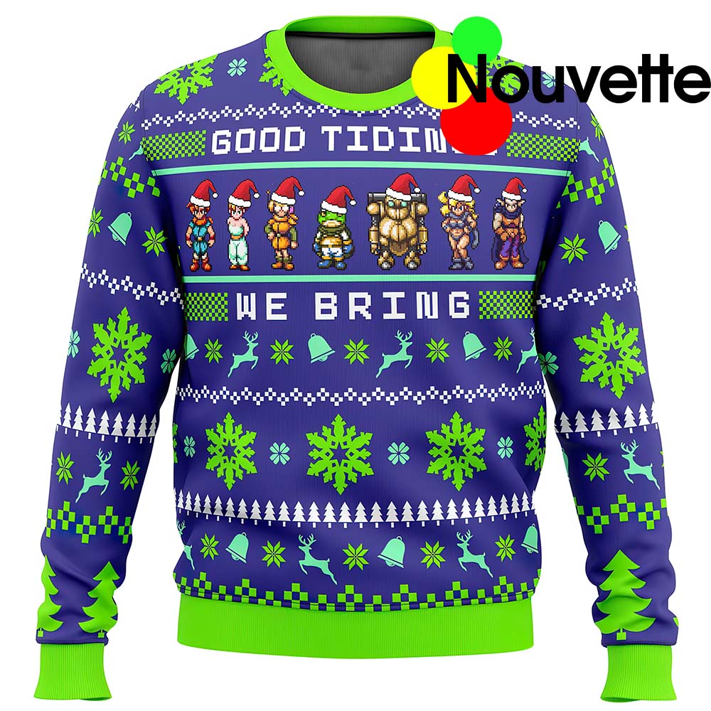 Chrono Trigger Good Tidings We Bring Ugly Christmas Sweater