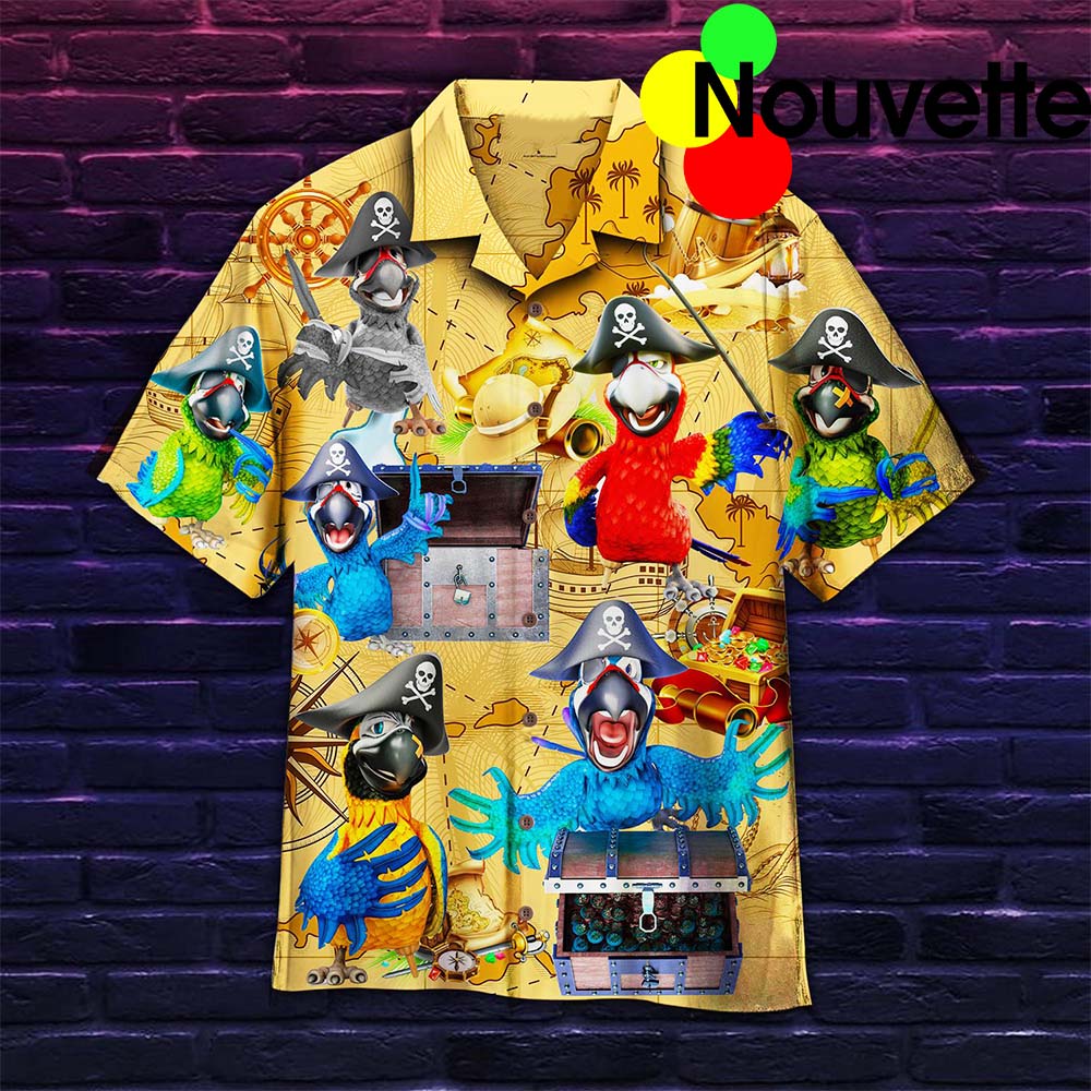 Parrot Pirate Just A Chasing Pirates The Booty Life Hawaiian Shirt