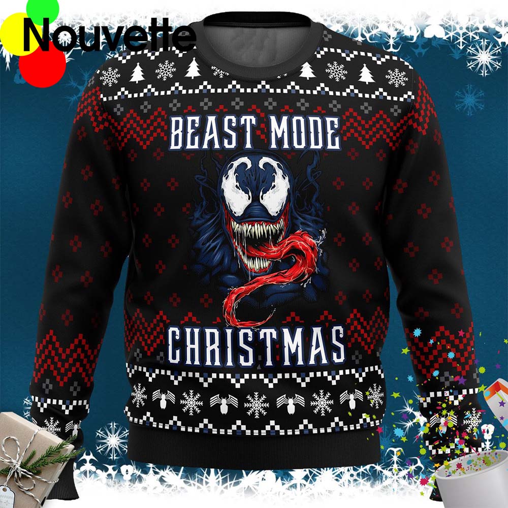 Venom Beast Mode Christmas Sweater Venom Beast Mode Christmas Sweater