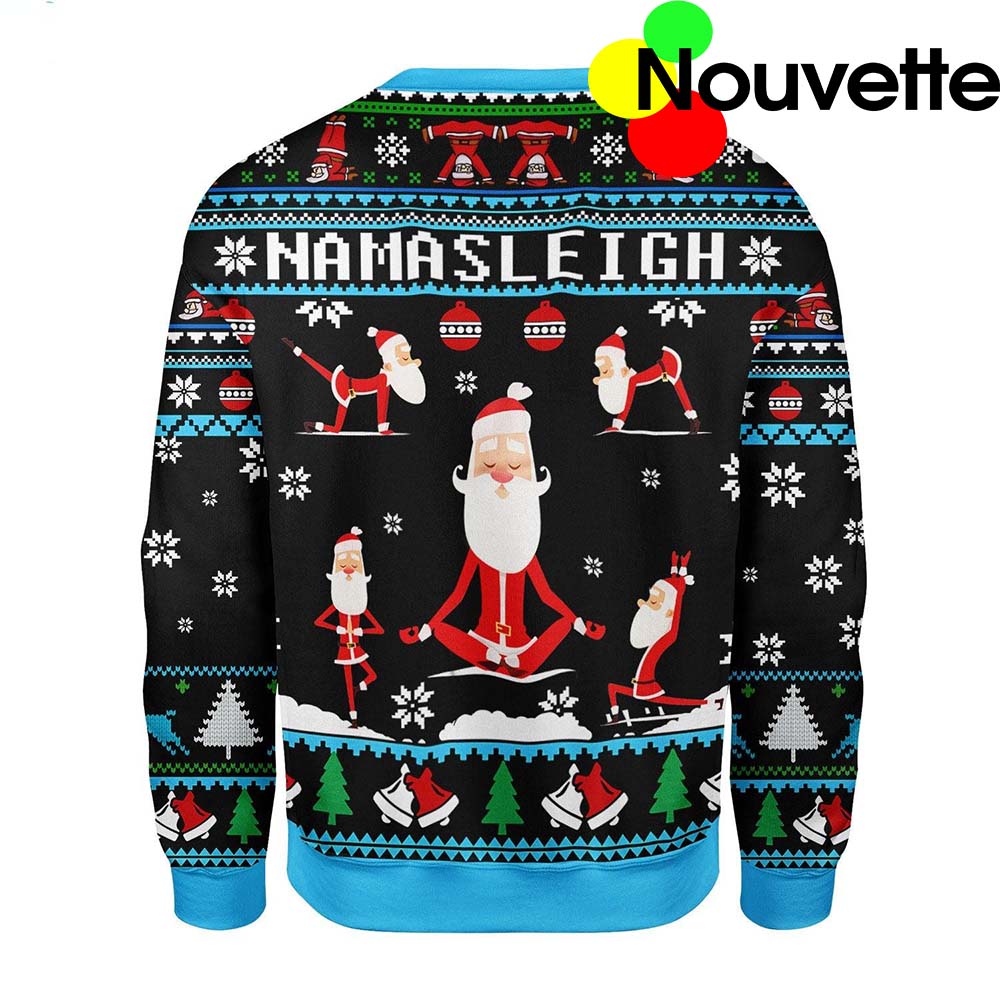 Namasleigh Santa Christmas Sweater Namasleigh Santa Christmas Sweater