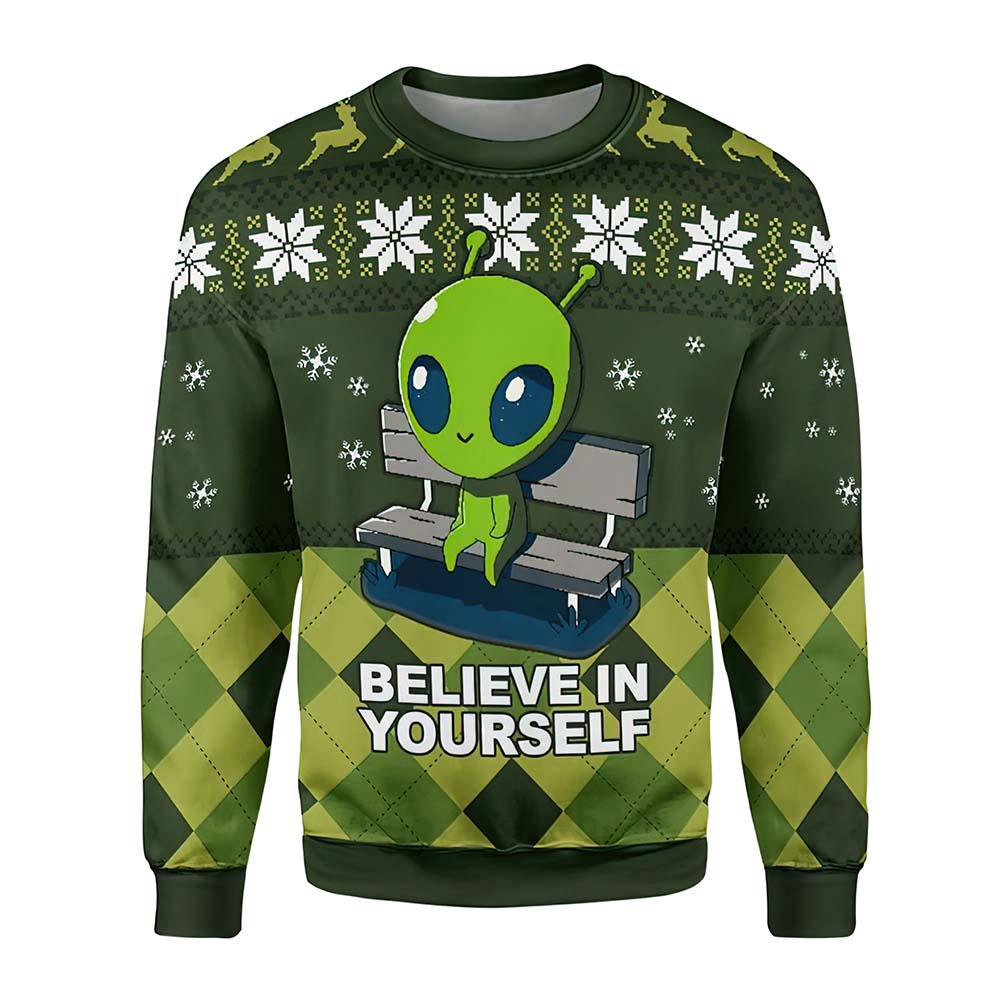 Believe In Yourself Christmas Sweater Believe In Yourself Christmas Sweater