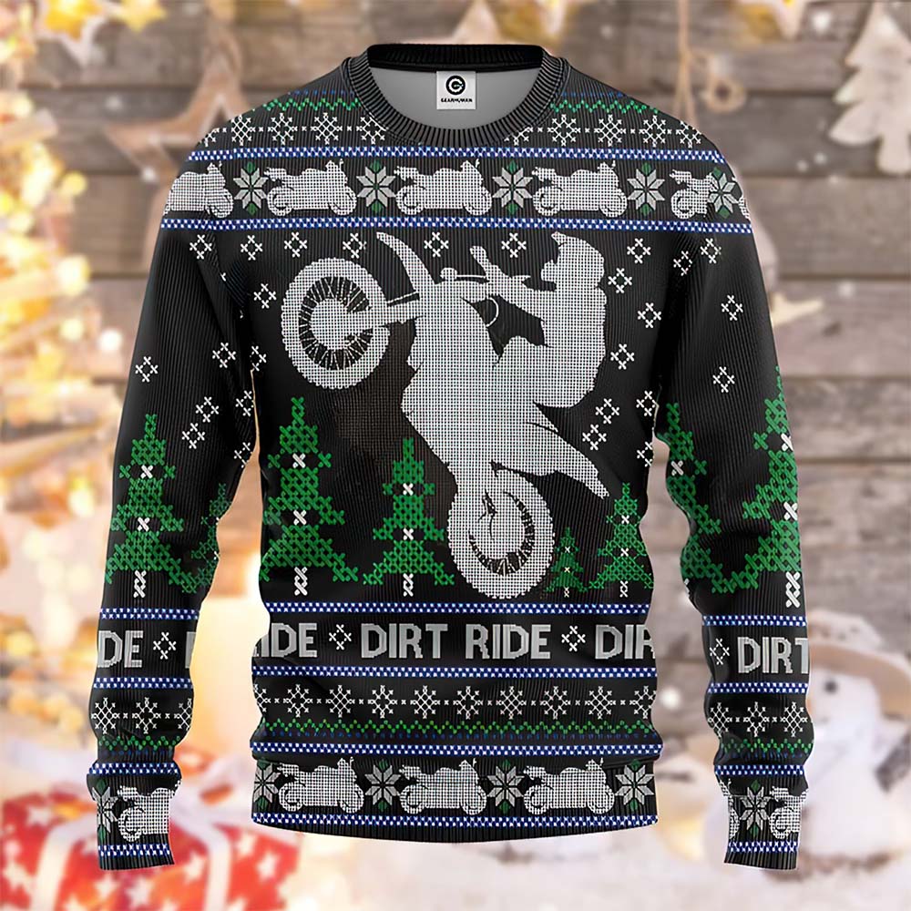 Dirt Ride Braaap Christmas Sweater Dirt Ride Braaap Christmas Sweater