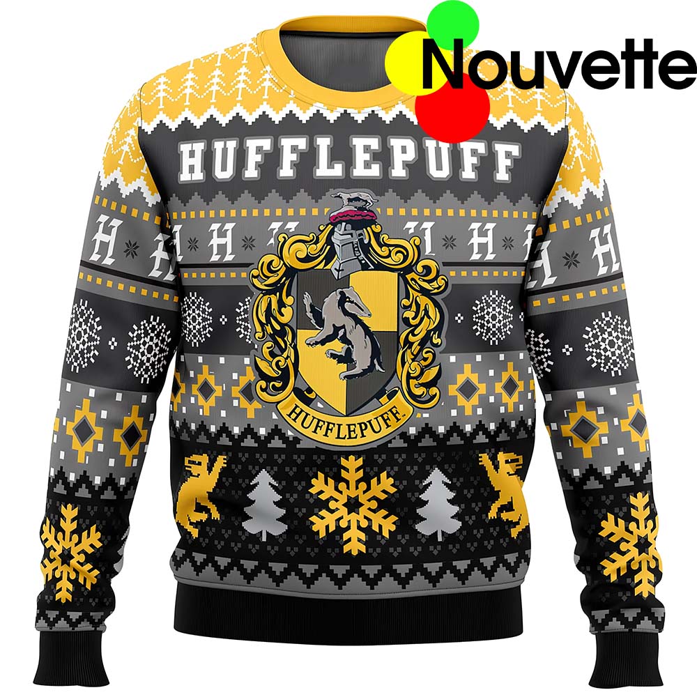 Hufflepuff Ugly Christmas Sweater Hufflepuff Ugly Christmas Sweater