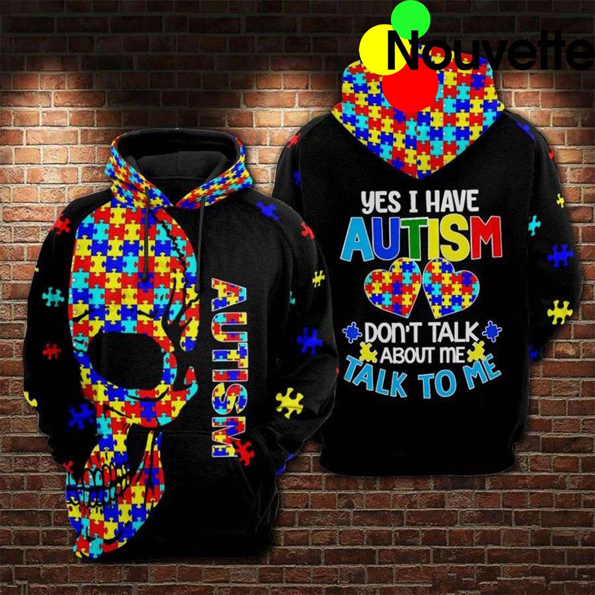 Yes I Have Autism Don’T Talk About Me Talk To Me Autism 3D Hoodie Yes I Have Autism Don’T Talk About Me Talk To Me Autism 3D Hoodie