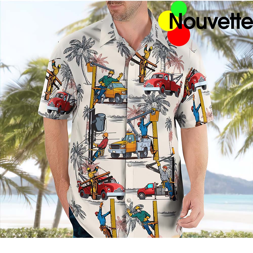Bucket Trucks Hawaiian Shirt Bucket Trucks Hawaiian Shirt
