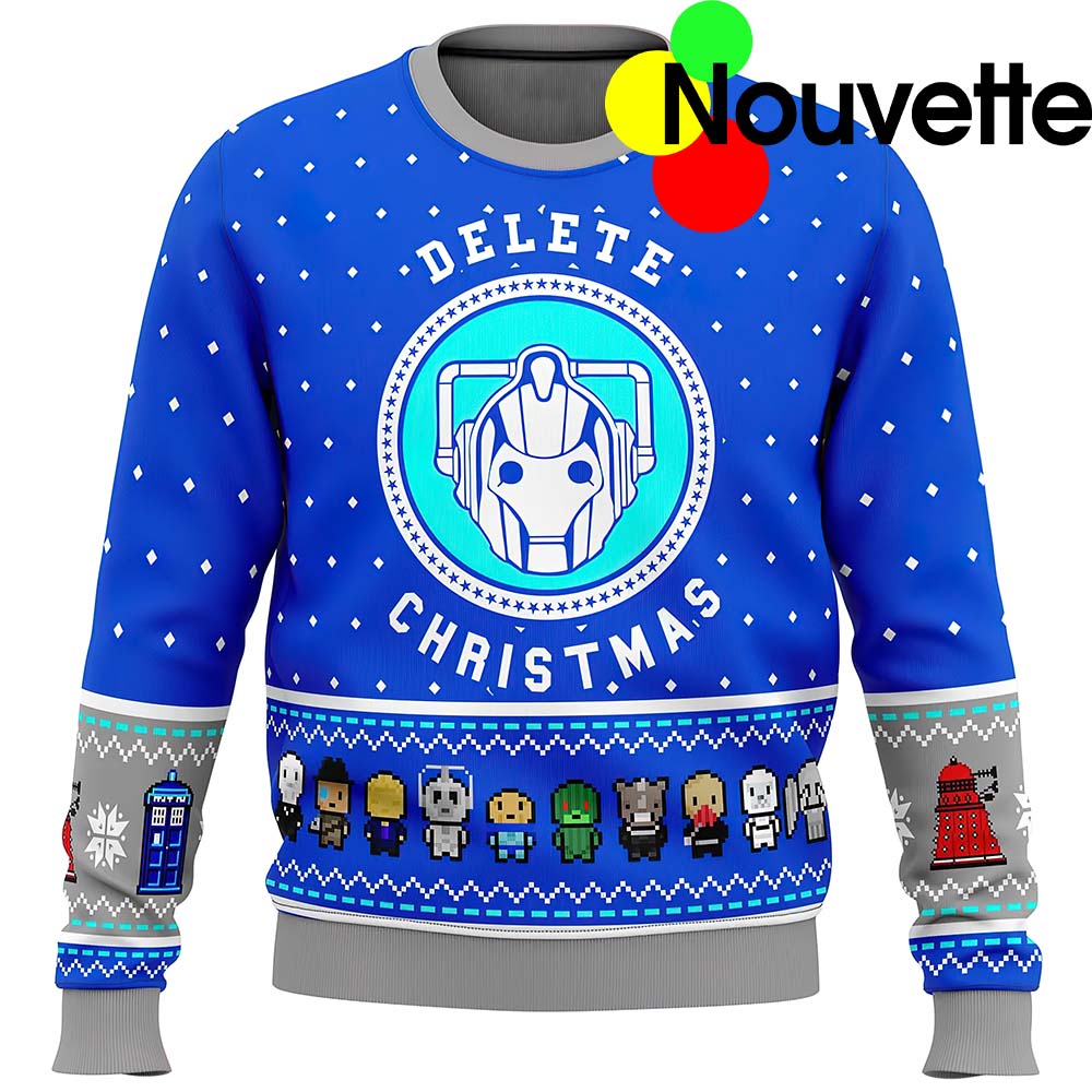 Dr Who Dalek Ugly Christmas Sweater Dr Who Dalek Ugly Christmas Sweater