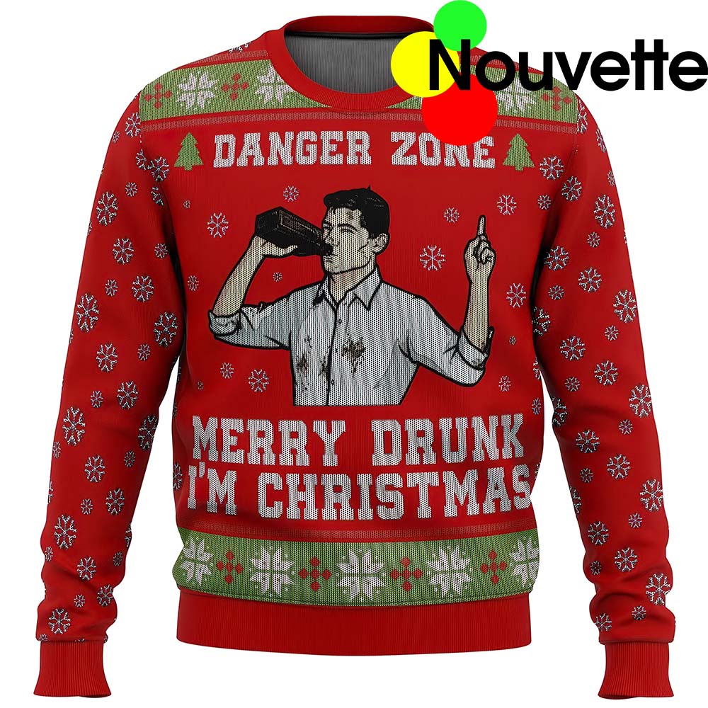 Danger Zone Merry Drunk I’M Christmas Sweater Danger Zone Merry Drunk I’M Christmas Sweater
