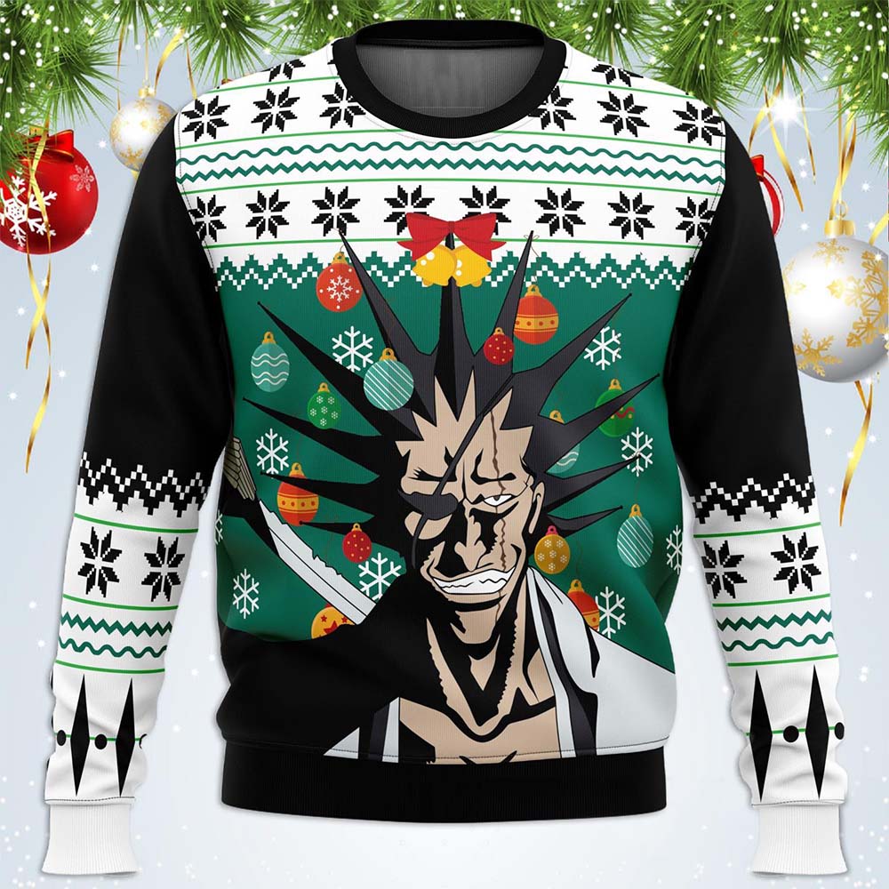 Kenpachi Zaraki Bleach Ugly Christmas Sweater Kenpachi Zaraki Bleach Ugly Christmas Sweater