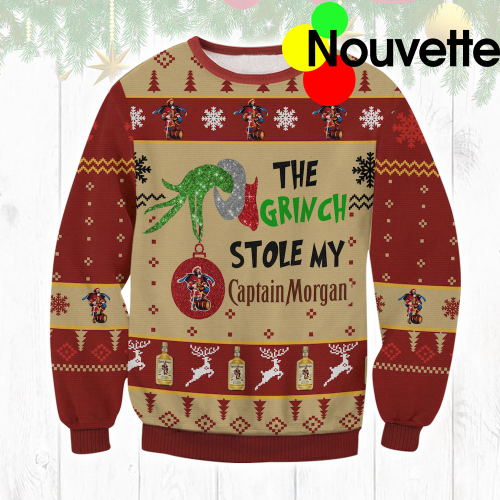 The Grinch Stole My Captain Morgan Ugly Christmas Sweater
