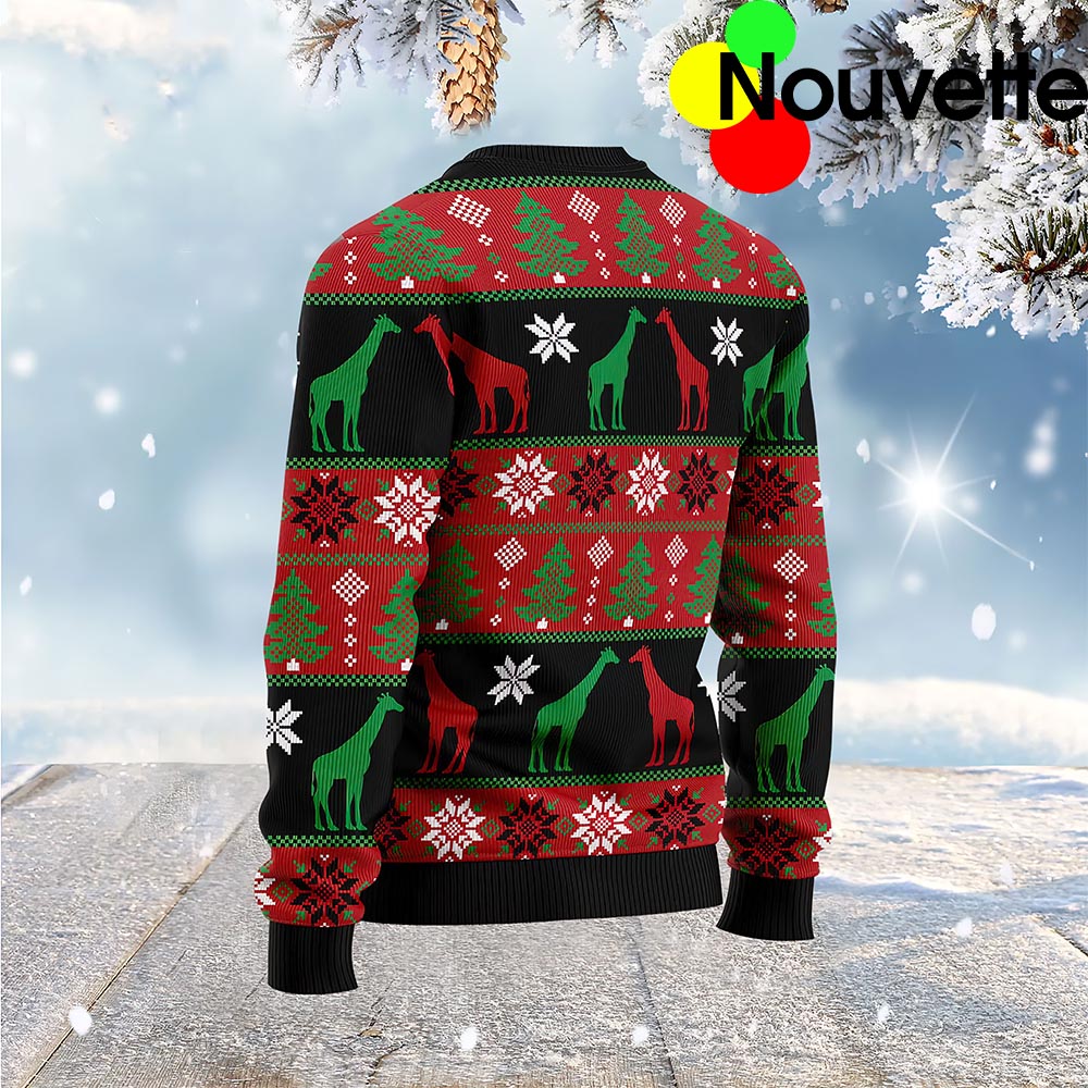 My Sanity Question Giraffe Christmas Ugly Sweater My Sanity Question Giraffe Christmas Ugly Sweater