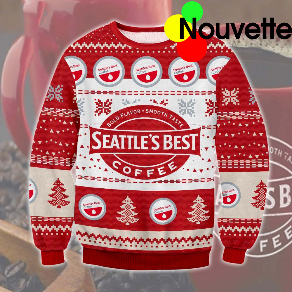Seatle’S Best Coffee Ugly Christmas Sweater Seatle’S Best Coffee Ugly Christmas Sweater