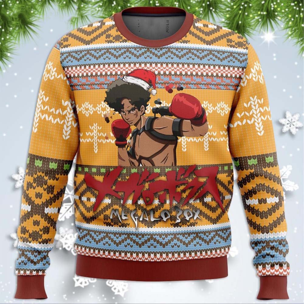 Megalo Box Christmas Sweater Megalo Box Christmas Sweater