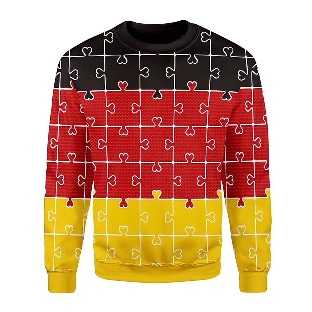 Merry Xmas German Autism Awesome Christmas Sweater
