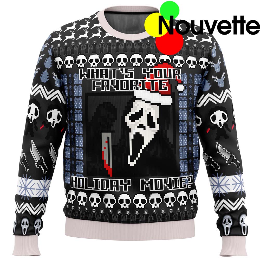 Scream What’S Your Favorite Holiday Movie Christmas Sweater