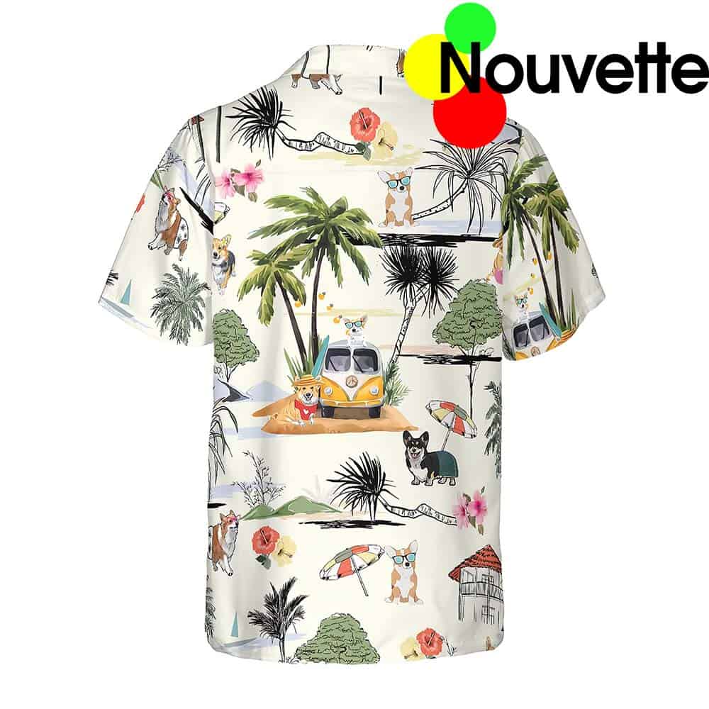 Corgi Hawaii Beach Hawaiian Shirt Corgi Hawaii Beach Hawaiian Shirt