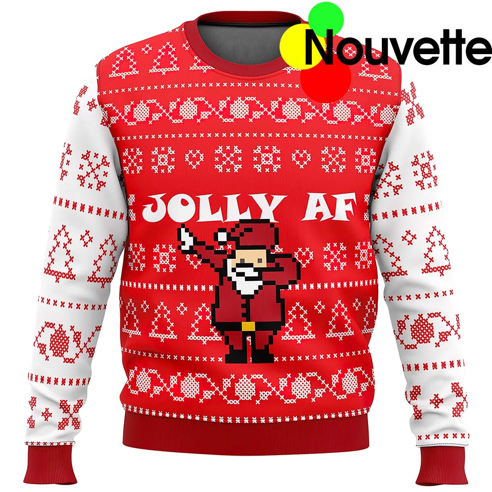 Jolly Af Ugly Christmas Sweater Jolly Af Ugly Christmas Sweater