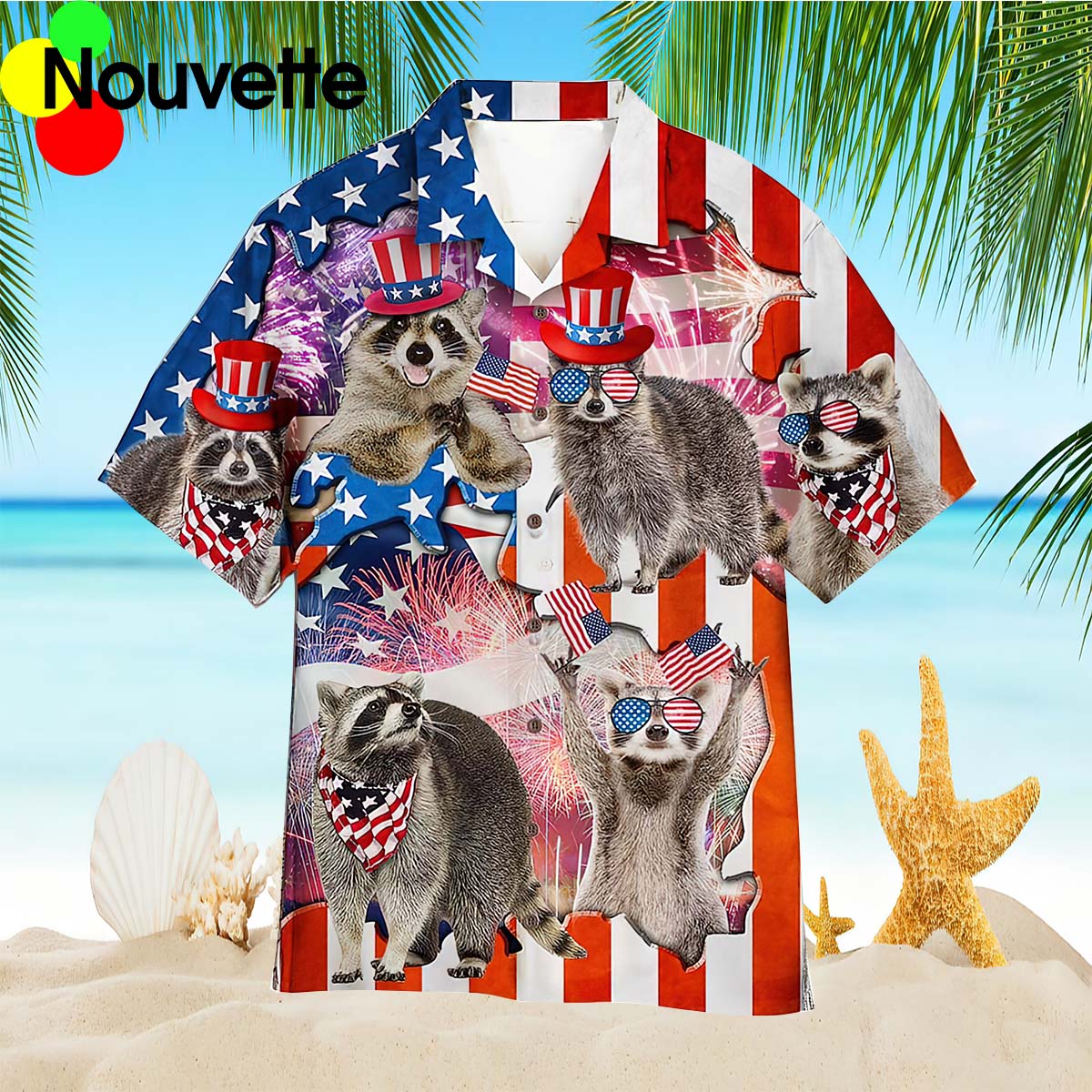 Raccoon 4Th Of July Independence Day Hawaiian Shirt Raccoon 4Th Of July Independence Day Hawaiian Shirt