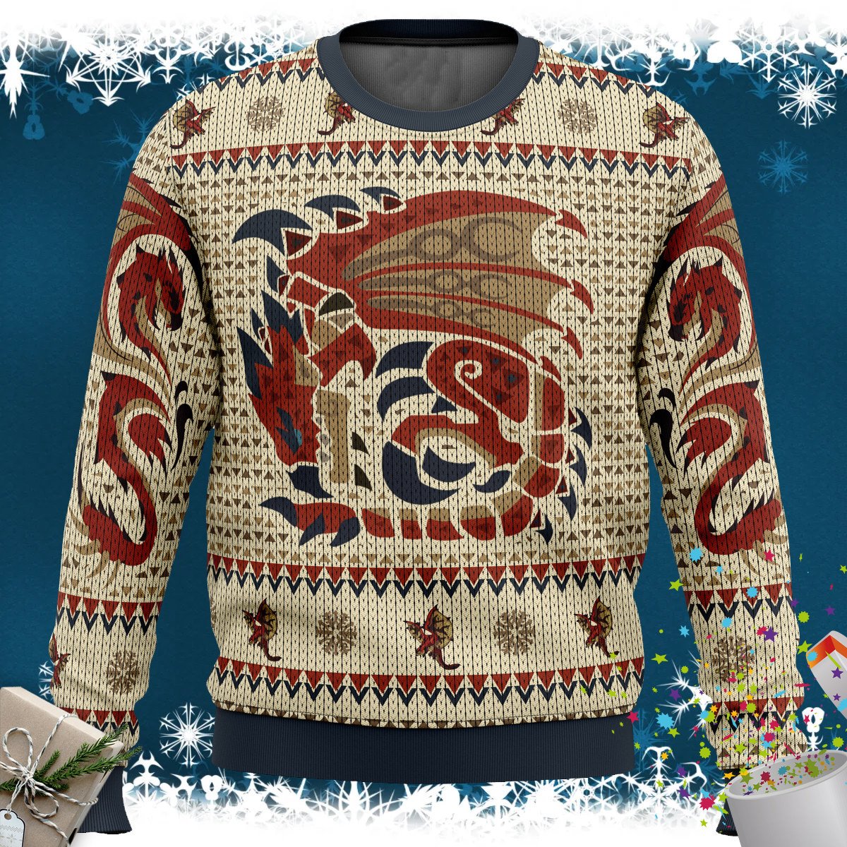 Rathalos Monster Hunter Christmas Sweater Rathalos Monster Hunter Christmas Sweater