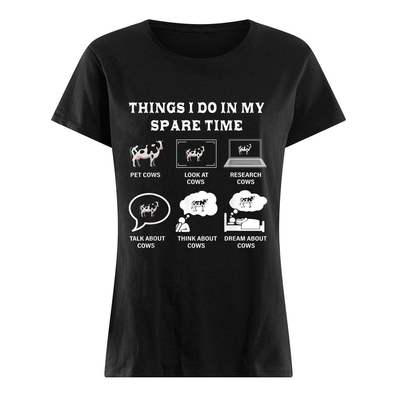 Cow Things I Do In My Spare Time Shirt Cow Things I Do In My Spare Time Shirt