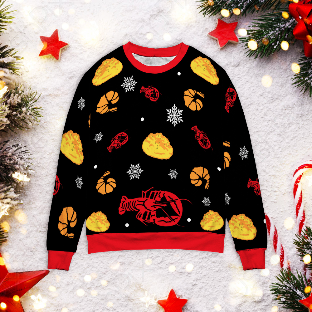 Red Lobster Christmas Sweater Red Lobster Christmas Sweater