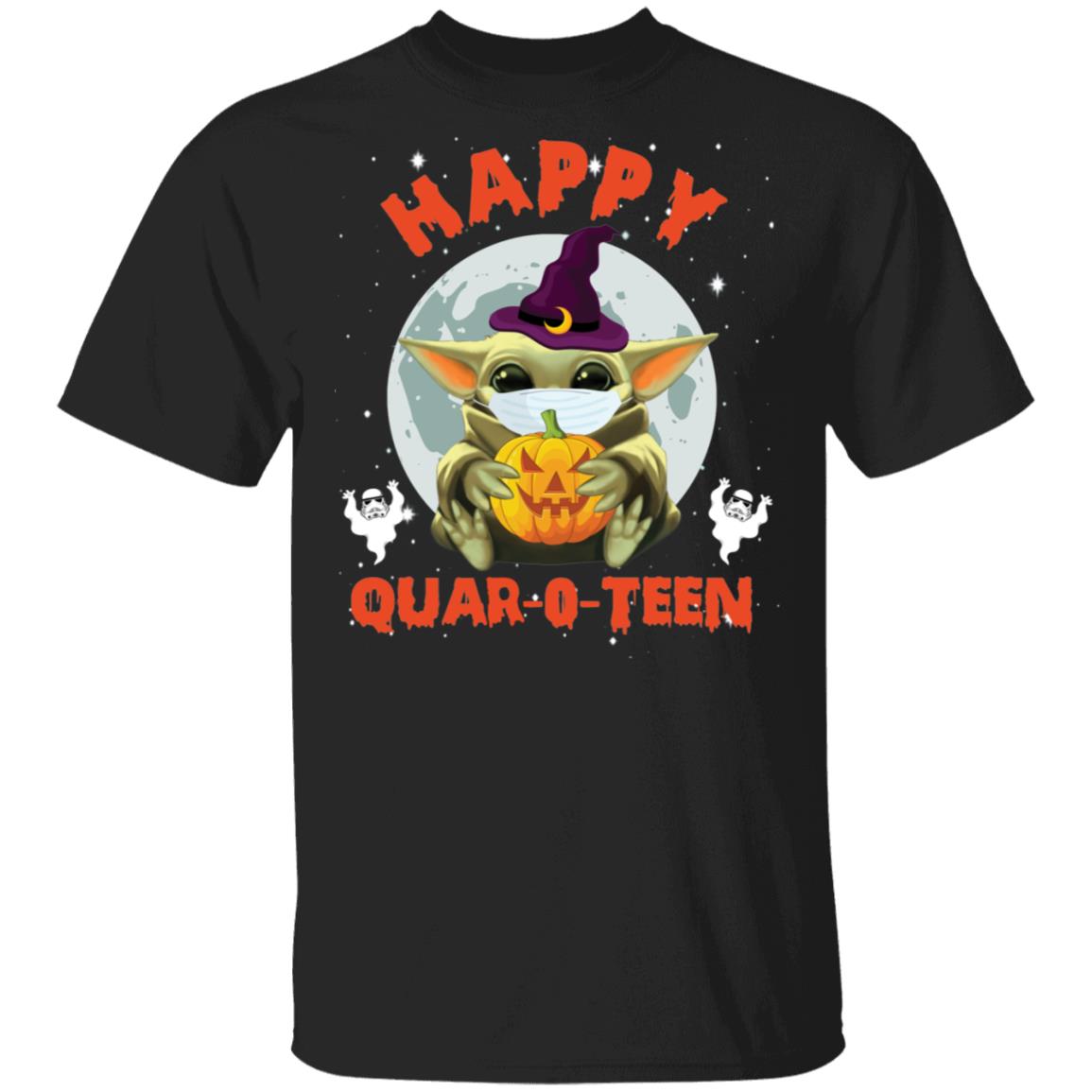 Baby Yoda Happy Quar O Teen Halloween Shirt Baby Yoda Happy Quar O Teen Halloween Shirt