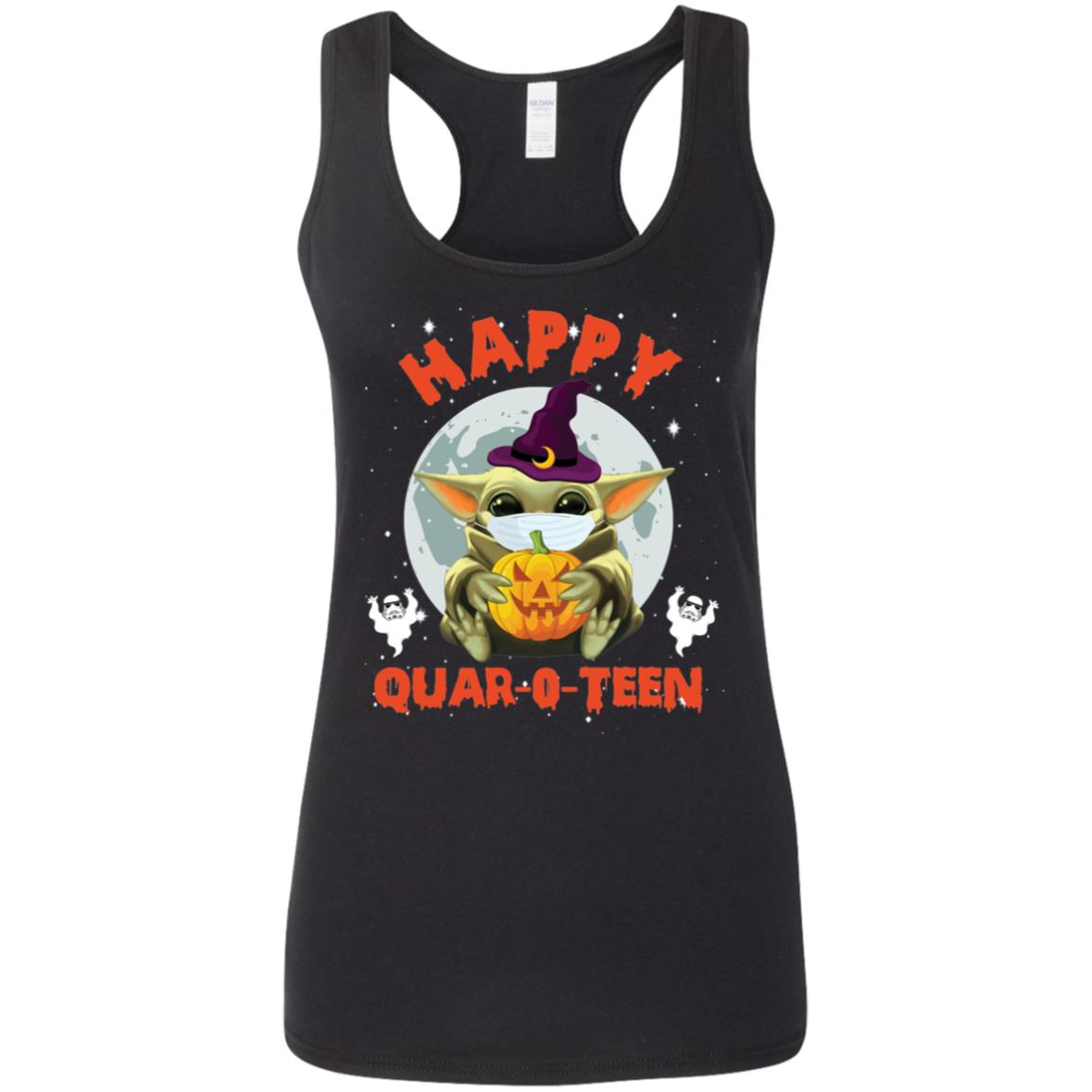 Baby Yoda Happy Quar O Teen Halloween Shirt Baby Yoda Happy Quar O Teen Halloween Shirt