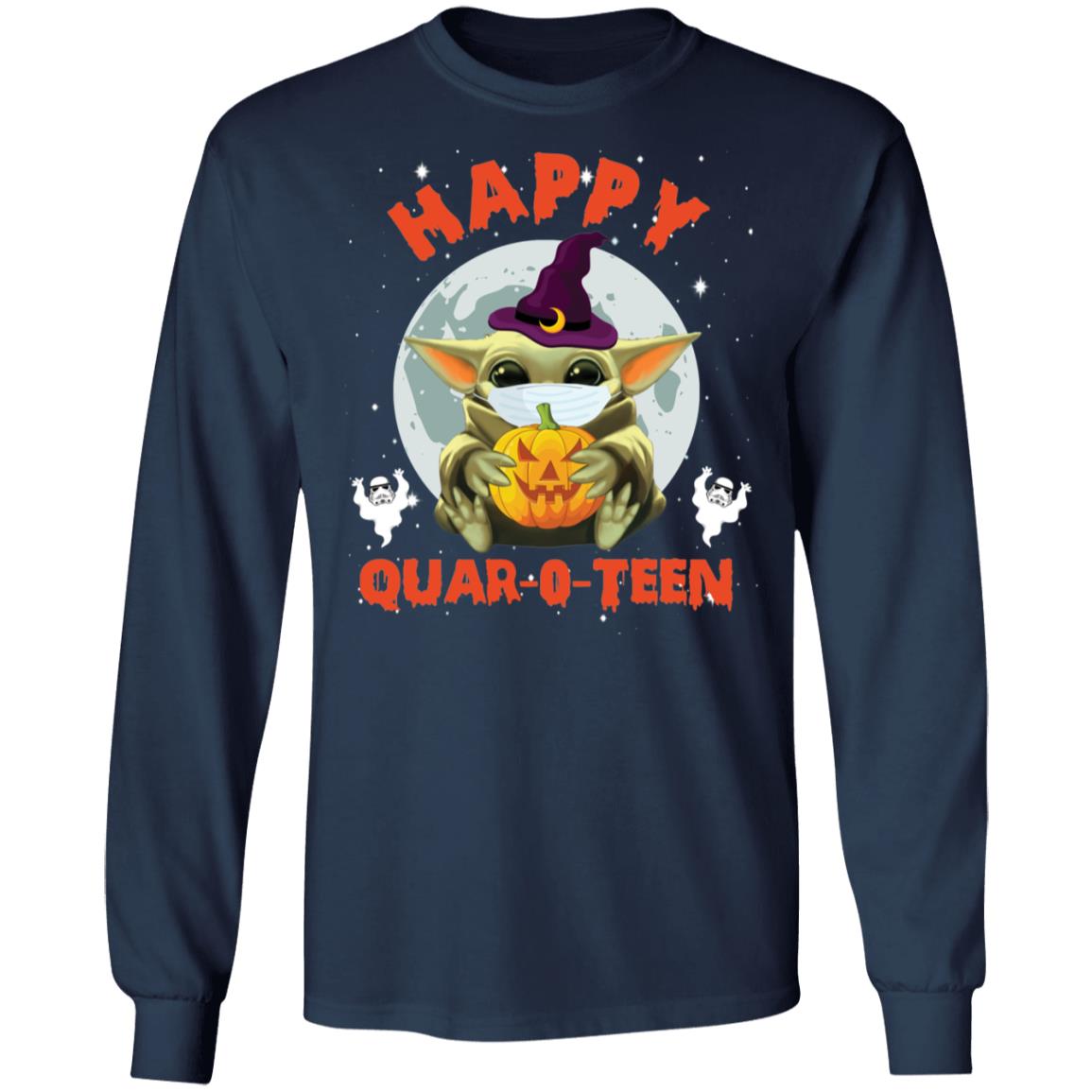Baby Yoda Happy Quar O Teen Halloween Shirt Baby Yoda Happy Quar O Teen Halloween Shirt