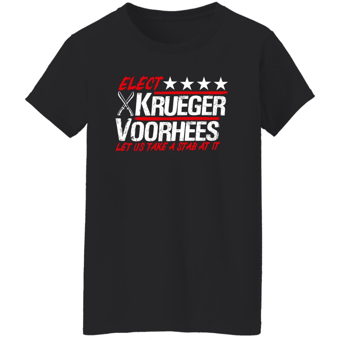 Elect Krueger Voorhees Let Us Take A Stab At It Shirt Elect Krueger Voorhees Let Us Take A Stab At It Shirt