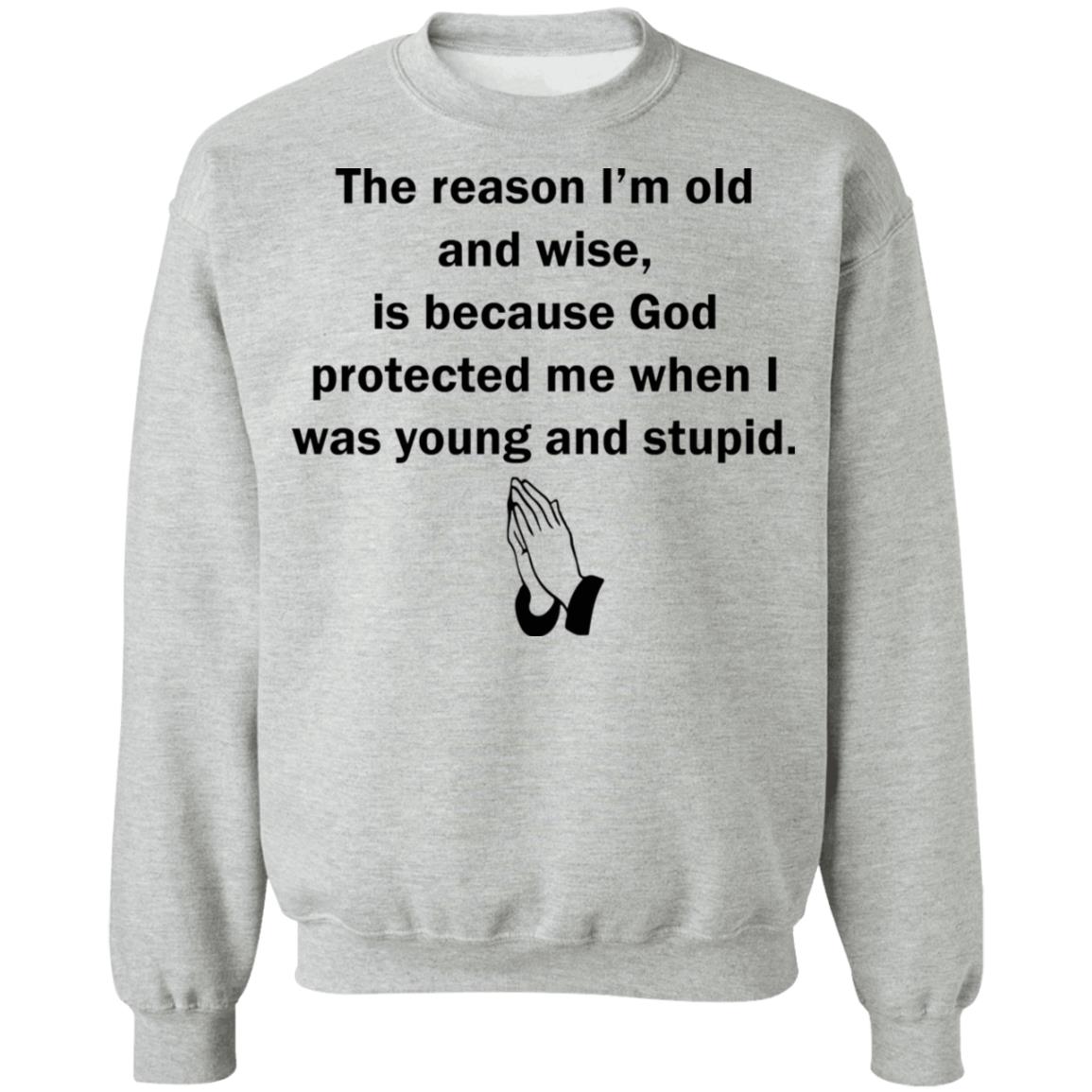 The Reason I’M Old And Wise Is Because God Protected Me T-Shirt The Reason I’M Old And Wise Is Because God Protected Me T-Shirt