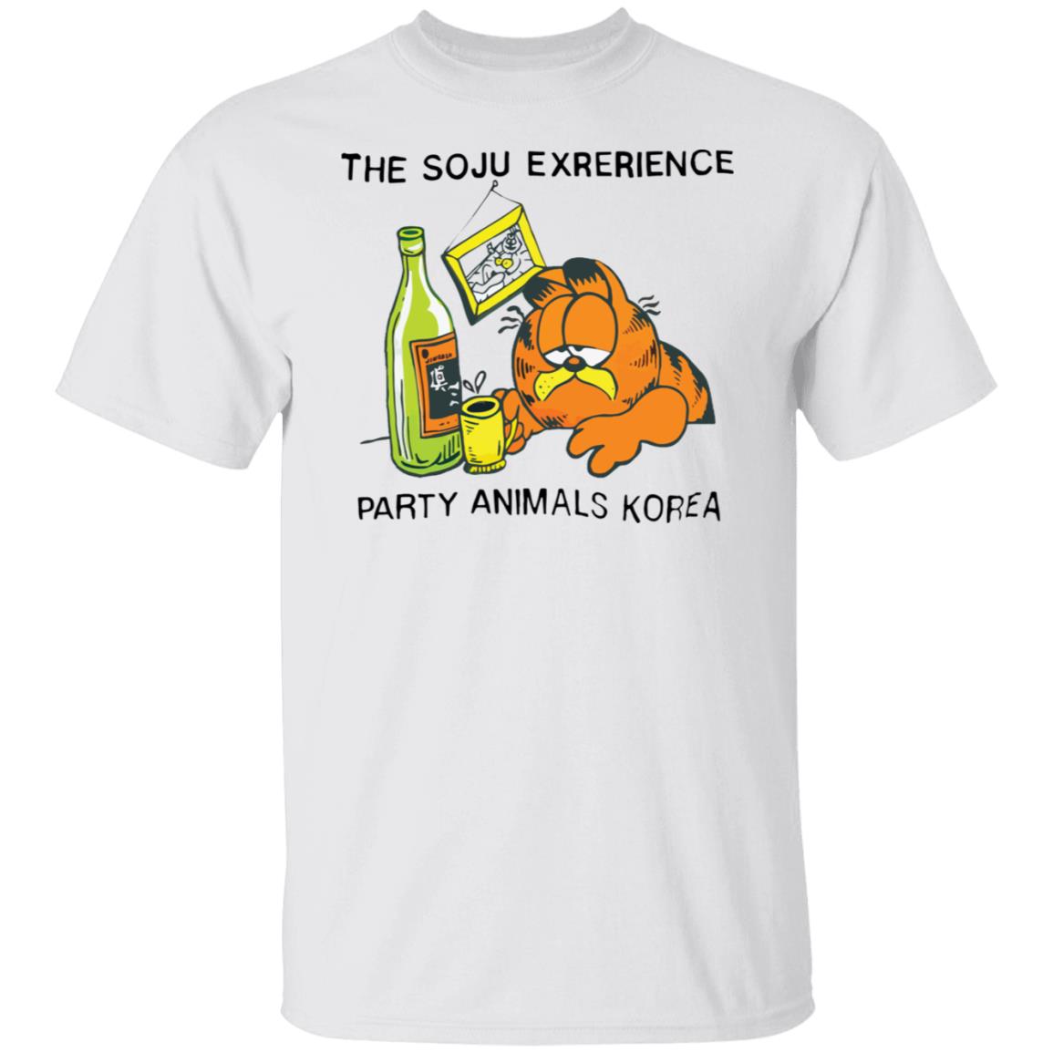 Garfield The Soju Experience Party Animals Korea Shirt