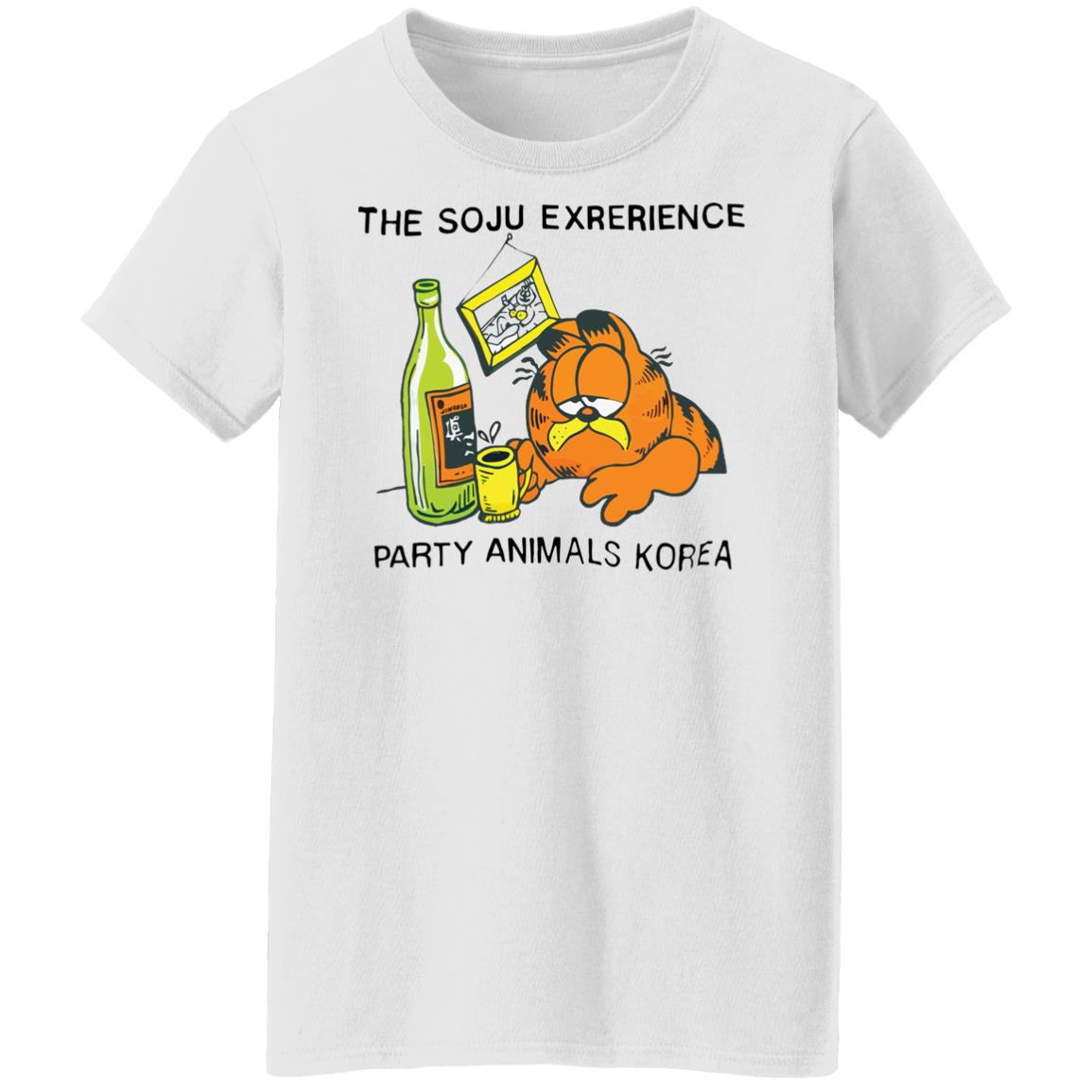 Garfield The Soju Experience Party Animals Korea Shirt Garfield The Soju Experience Party Animals Korea Shirt