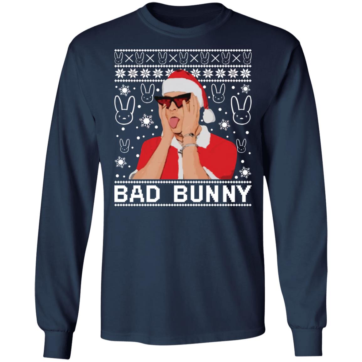 Bad Bunny Christmas Sweatshirt Bad Bunny Christmas Sweatshirt