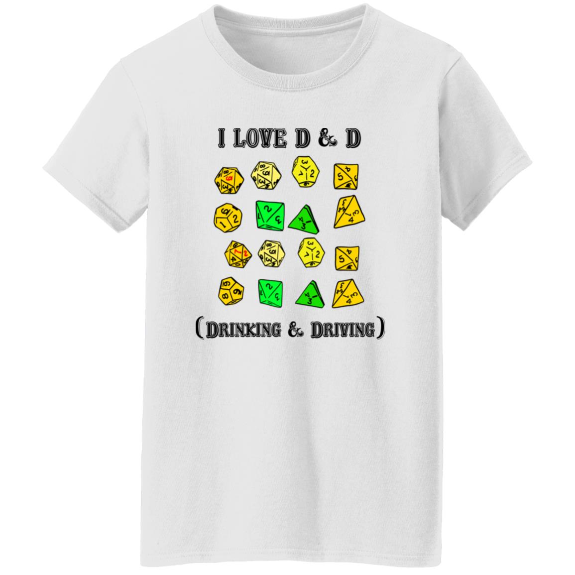 I Love D And D Drinking And Driving Shirt I Love D And D Drinking And Driving Shirt