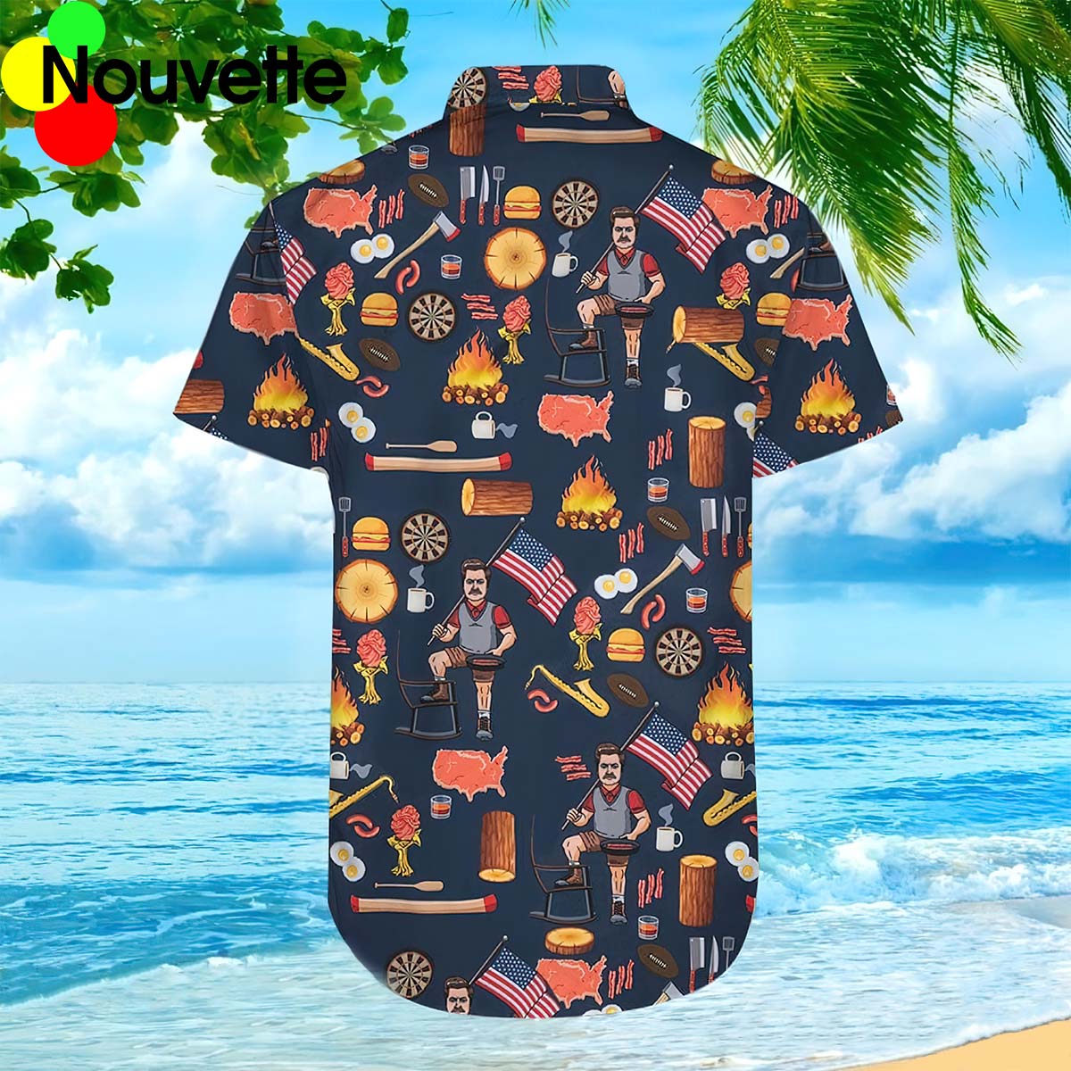 Ron Swanson Hawaiian Shirt Ron Swanson Hawaiian Shirt