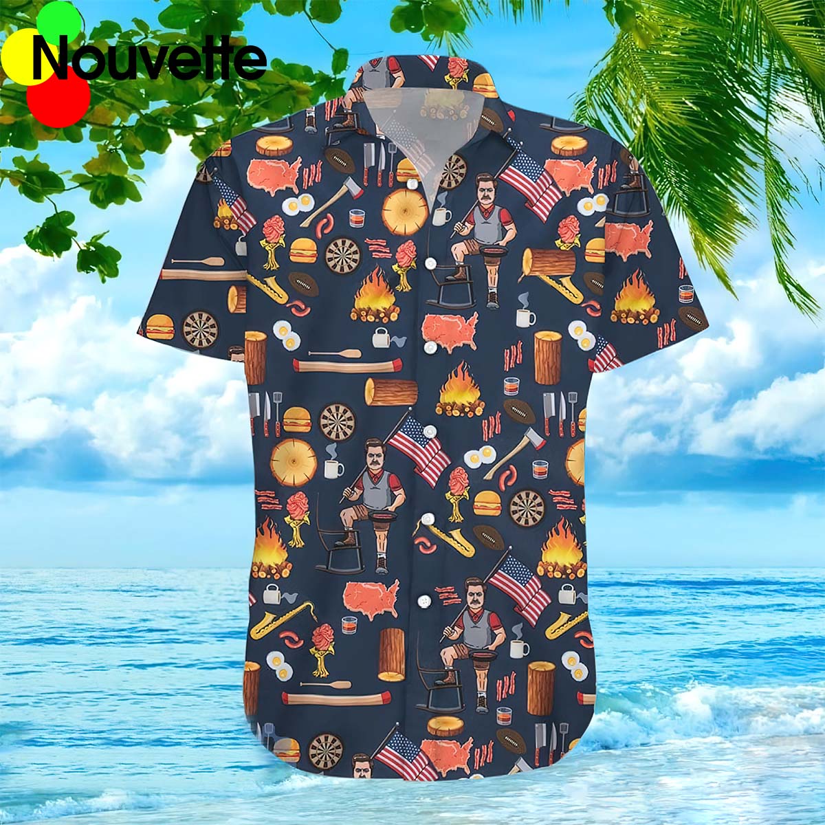 Ron Swanson Hawaiian Shirt