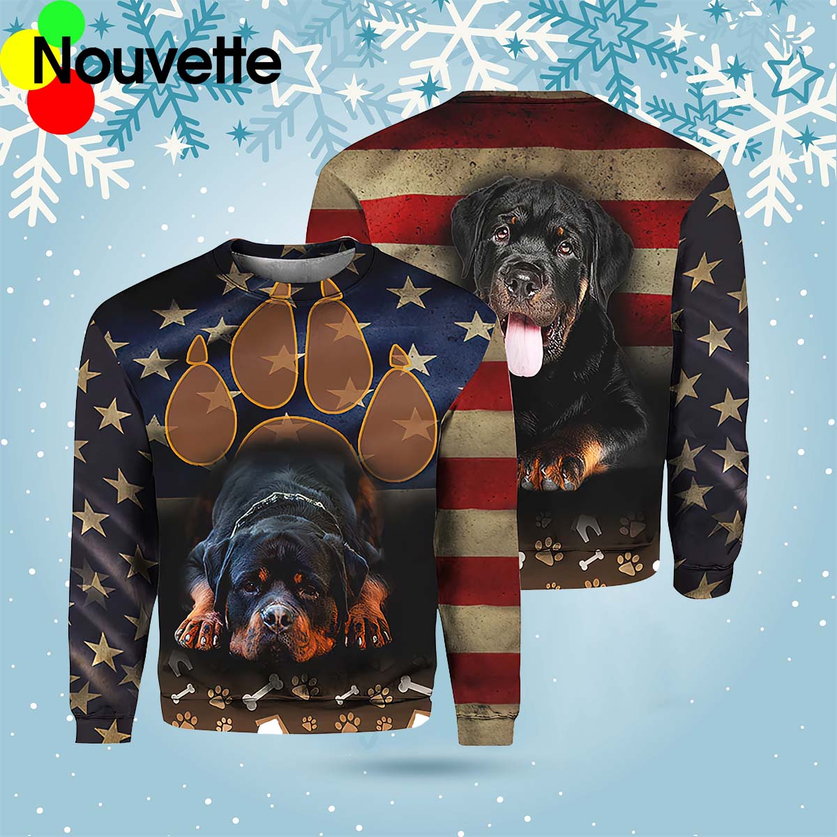Independence Day Rottweiler Sweatshirt Independence Day Rottweiler Sweatshirt
