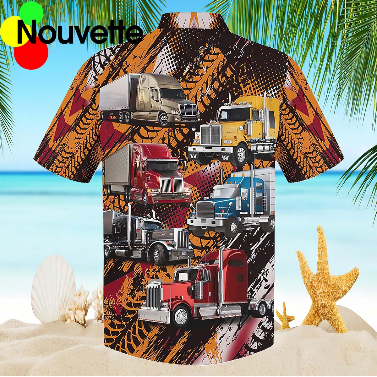 My Heart Belongs To A Truck Driver Hawaiian Shirt My Heart Belongs To A Truck Driver Hawaiian Shirt