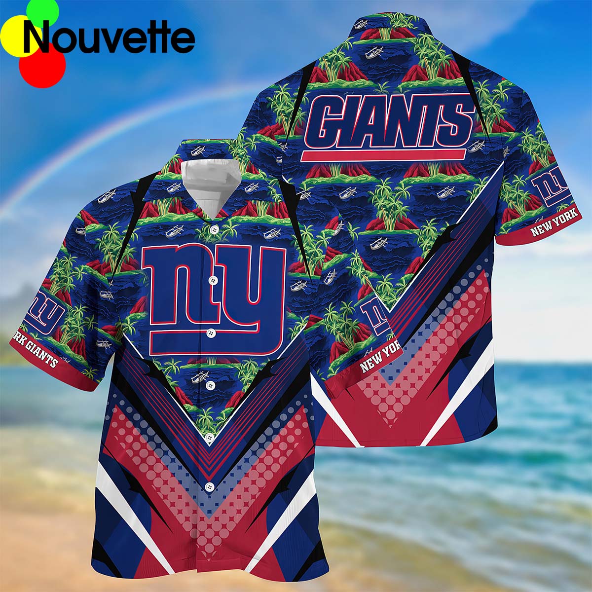 New York Giants Tropical Hawaiian Shirt New York Giants Tropical Hawaiian Shirt