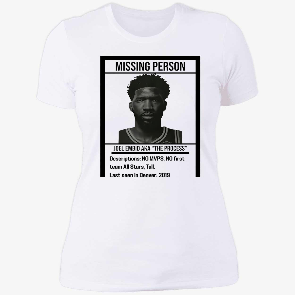 Missing Person Joel Embid Aka The Process Shirt Missing Person Joel Embid Aka The Process Shirt